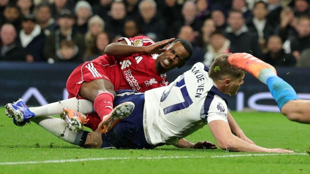 Should Van de Ven have been shown a red card for Isak tackle in Liverpool vs Spurs clash?