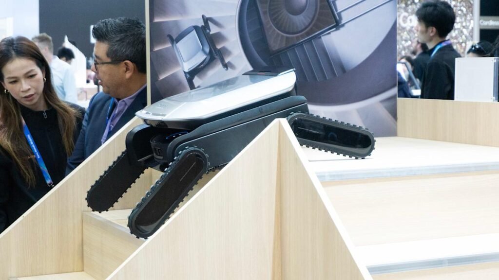 Dreame’s latest robot vacuum concept has slightly terrifying legs that can climb full-size stairs