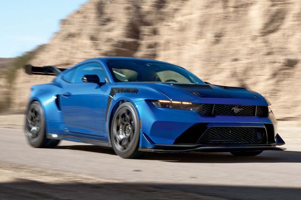 Dream desert drive: Flat out in the savage 815bhp Ford Mustang GTD