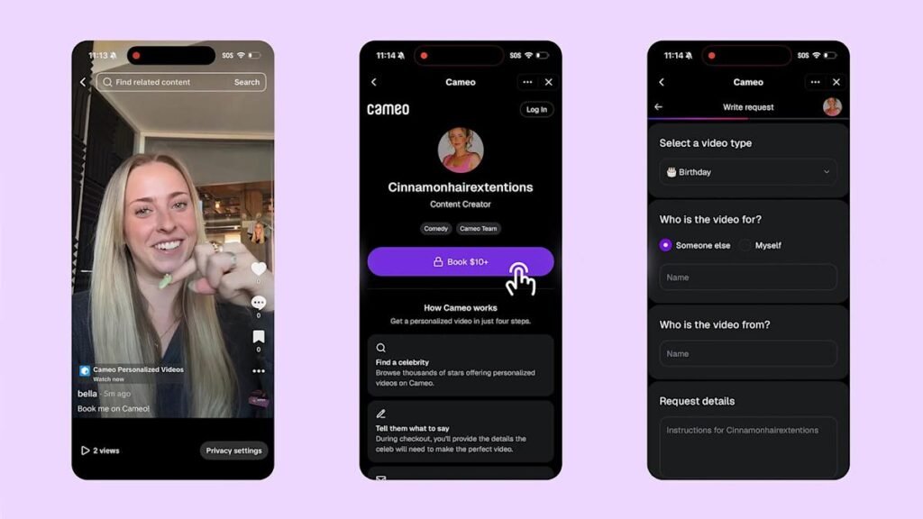 TikTok adds in-app Cameo integration for creators